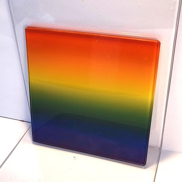 Pride Flag LGBTQ+ Glass Coaster