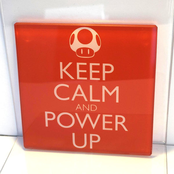 Keep Calm &... Video Game Themed Glass Coasters
