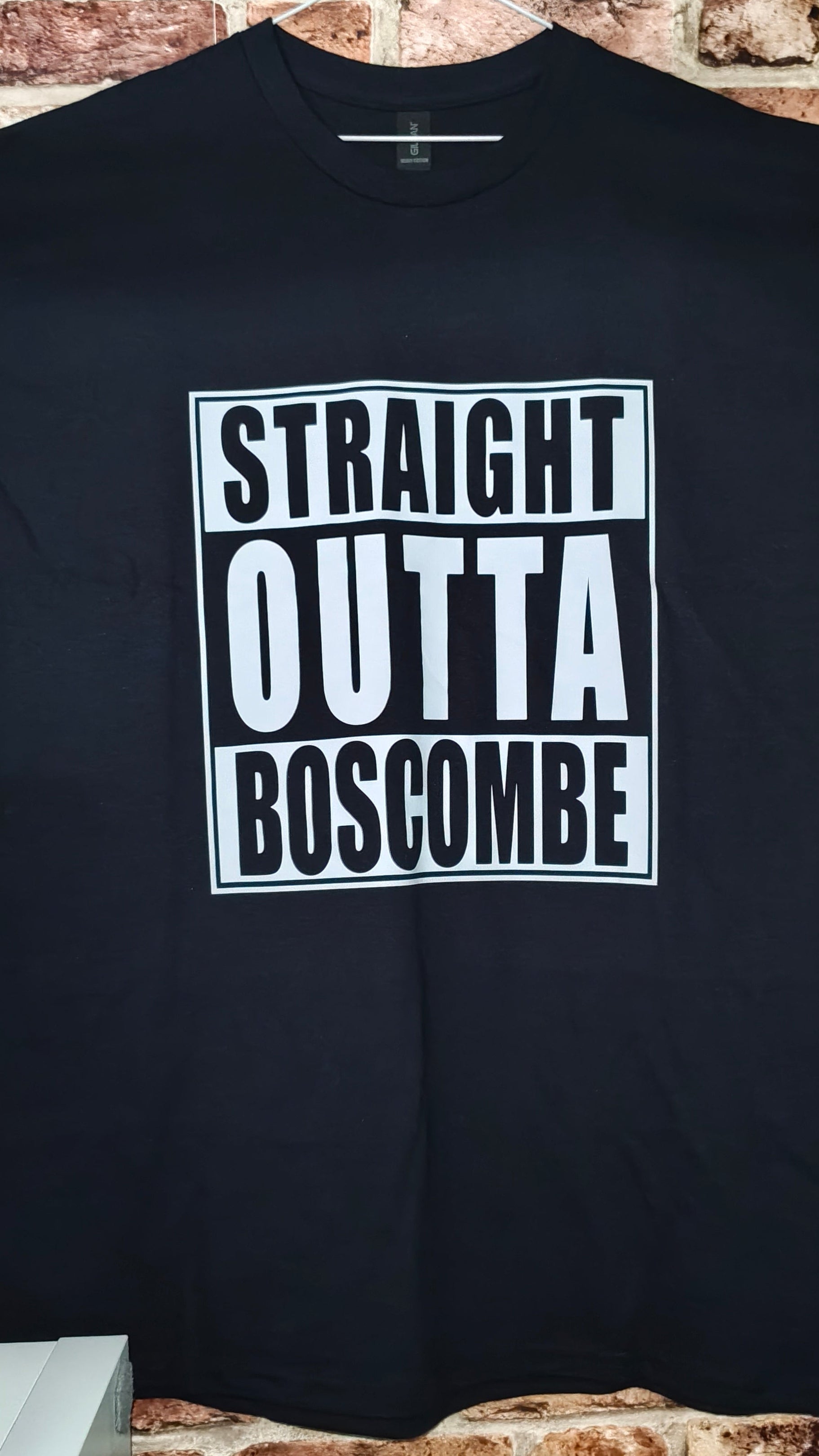 Straight Outta Dorset T-Shirt - customiseable with your town!