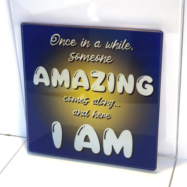 Once In A While... Glass Coaster