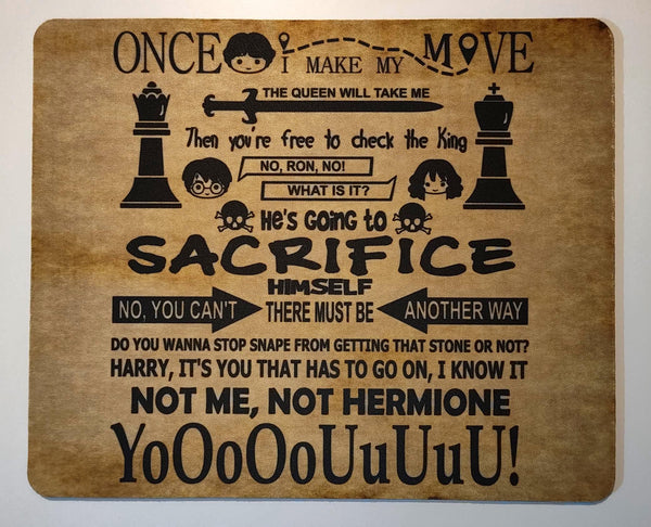 Harry Potter Quote Mouse Mat
