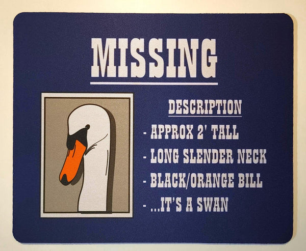 Hot Fuzz Swan Mouse Mat