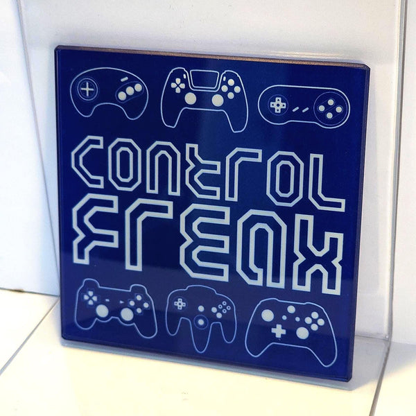 Control Freak Glass Coaster